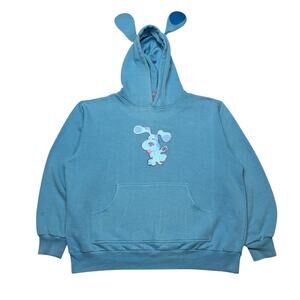 Vintage 2001 Blues Clues Hoodie Ears Kidcore 2XL RARE